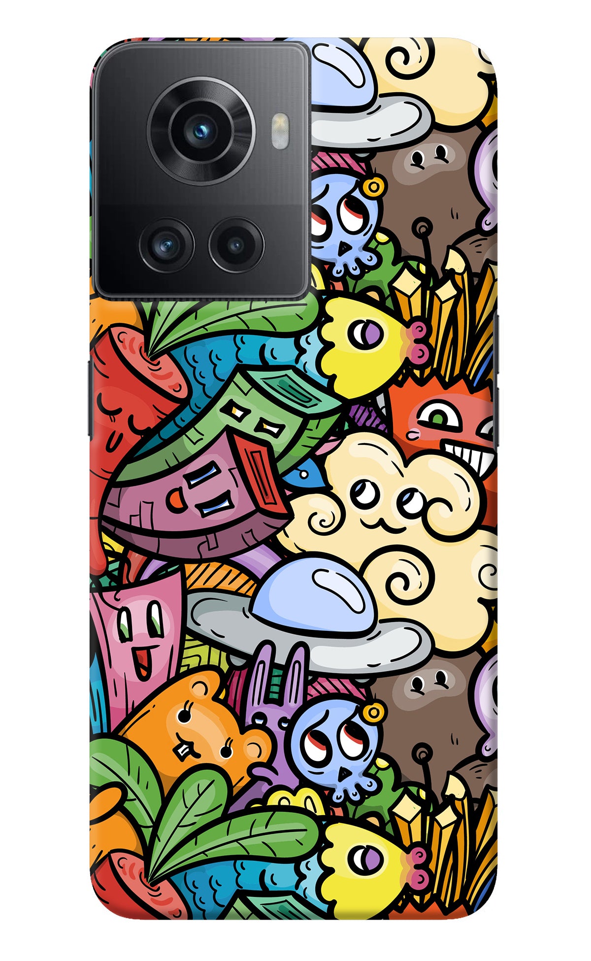 Veggie Doodle OnePlus 10R 5G Back Cover