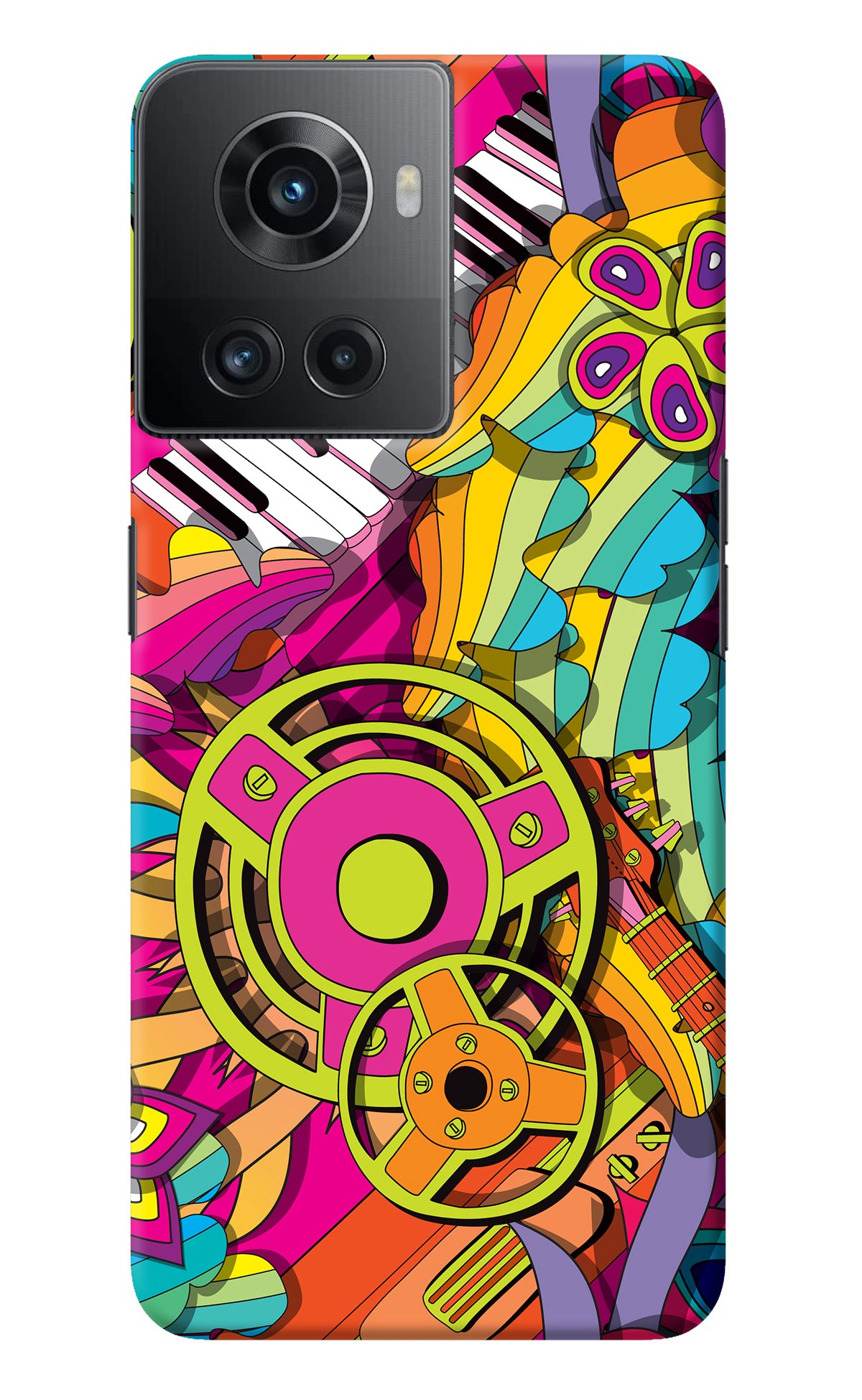 Music Doodle OnePlus 10R 5G Back Cover