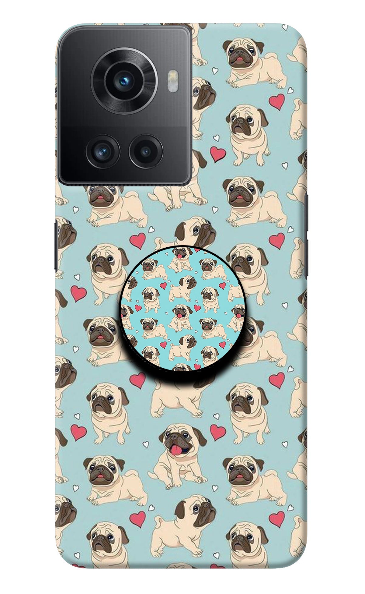 Pug Dog OnePlus 10R 5G Pop Case