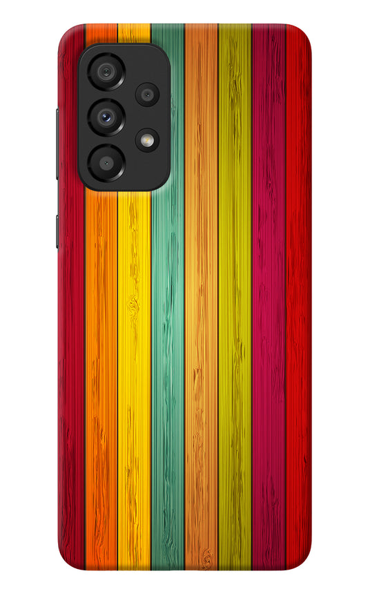 Multicolor Wooden Samsung A33 5G Back Cover