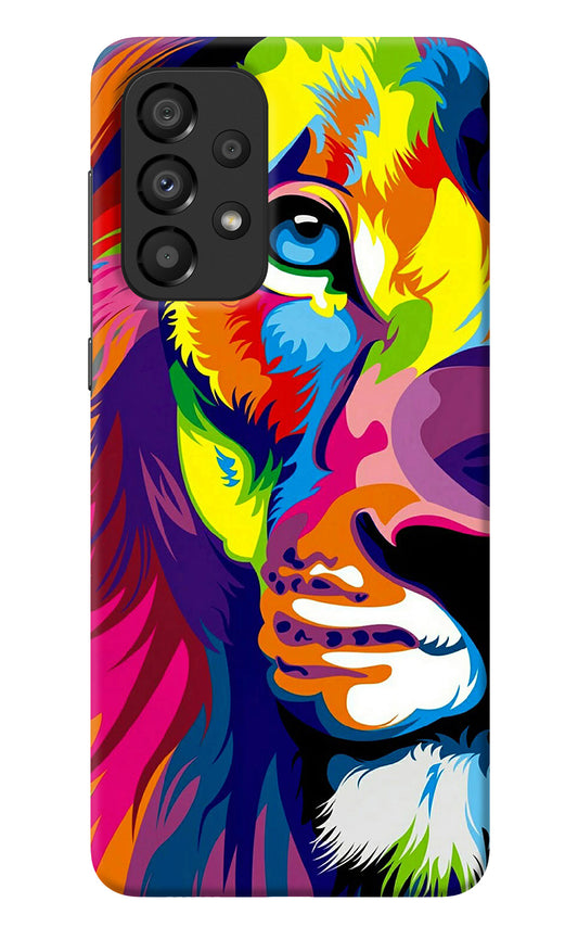 Lion Half Face Samsung A33 5G Back Cover