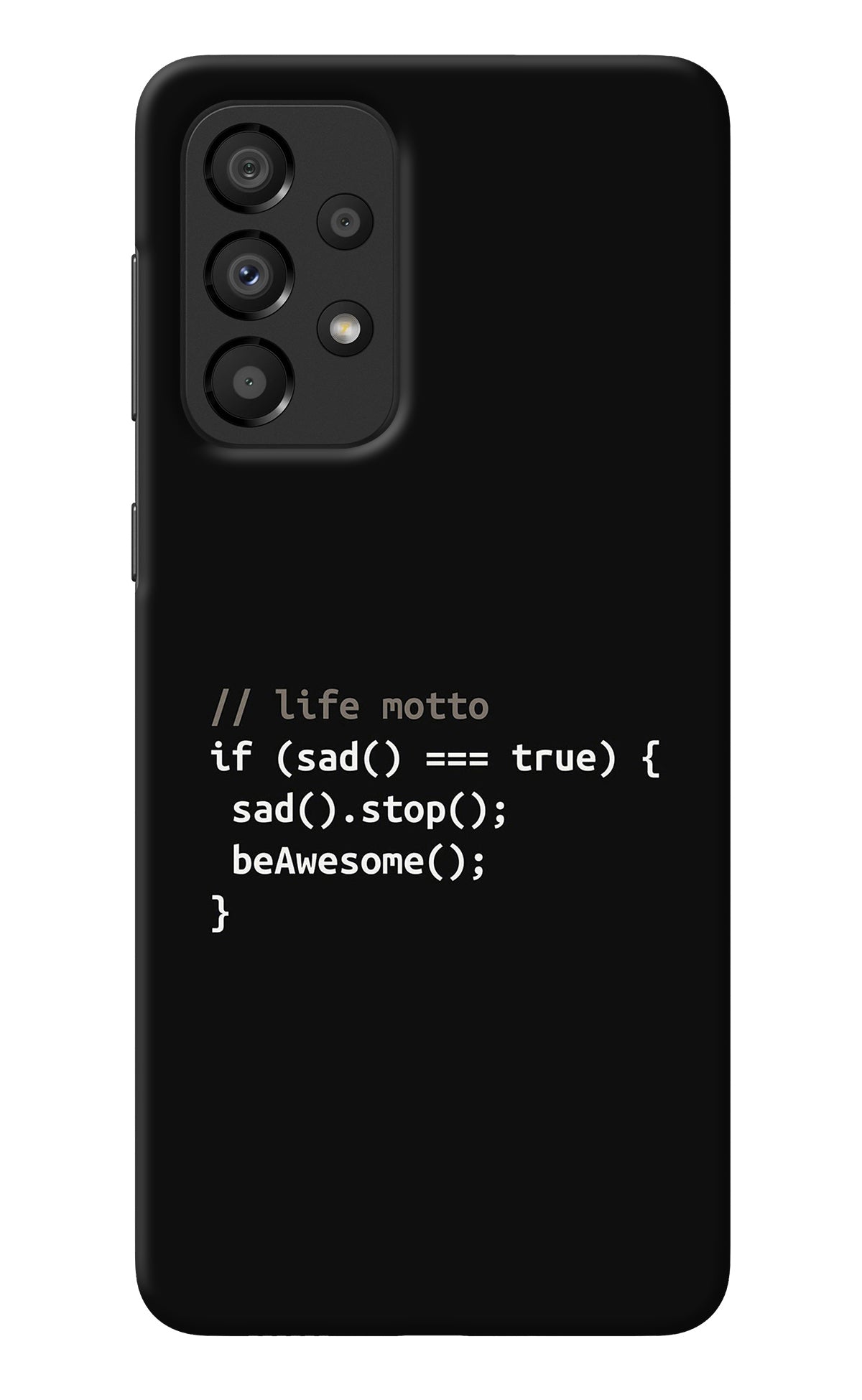 Life Motto Code Samsung A33 5G Back Cover