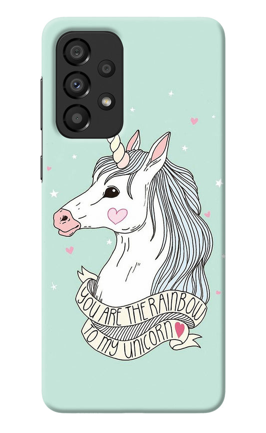 Unicorn Wallpaper Samsung A33 5G Back Cover