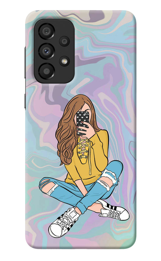 Selfie Girl Samsung A33 5G Back Cover