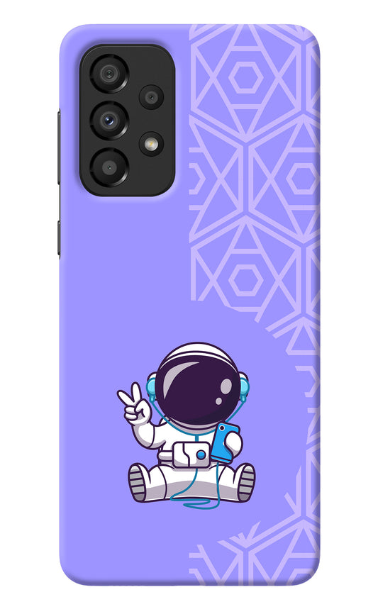 Cute Astronaut Chilling Samsung A33 5G Back Cover