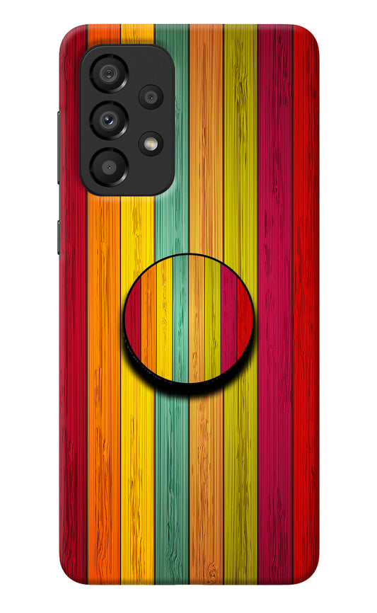 Multicolor Wooden Samsung A33 5G Pop Case