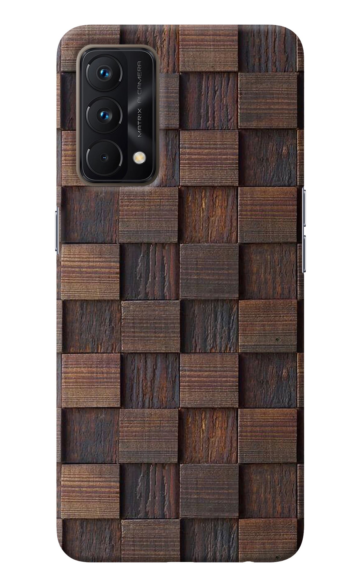 Wooden Cube Design Realme GT Master Edition Back Cover