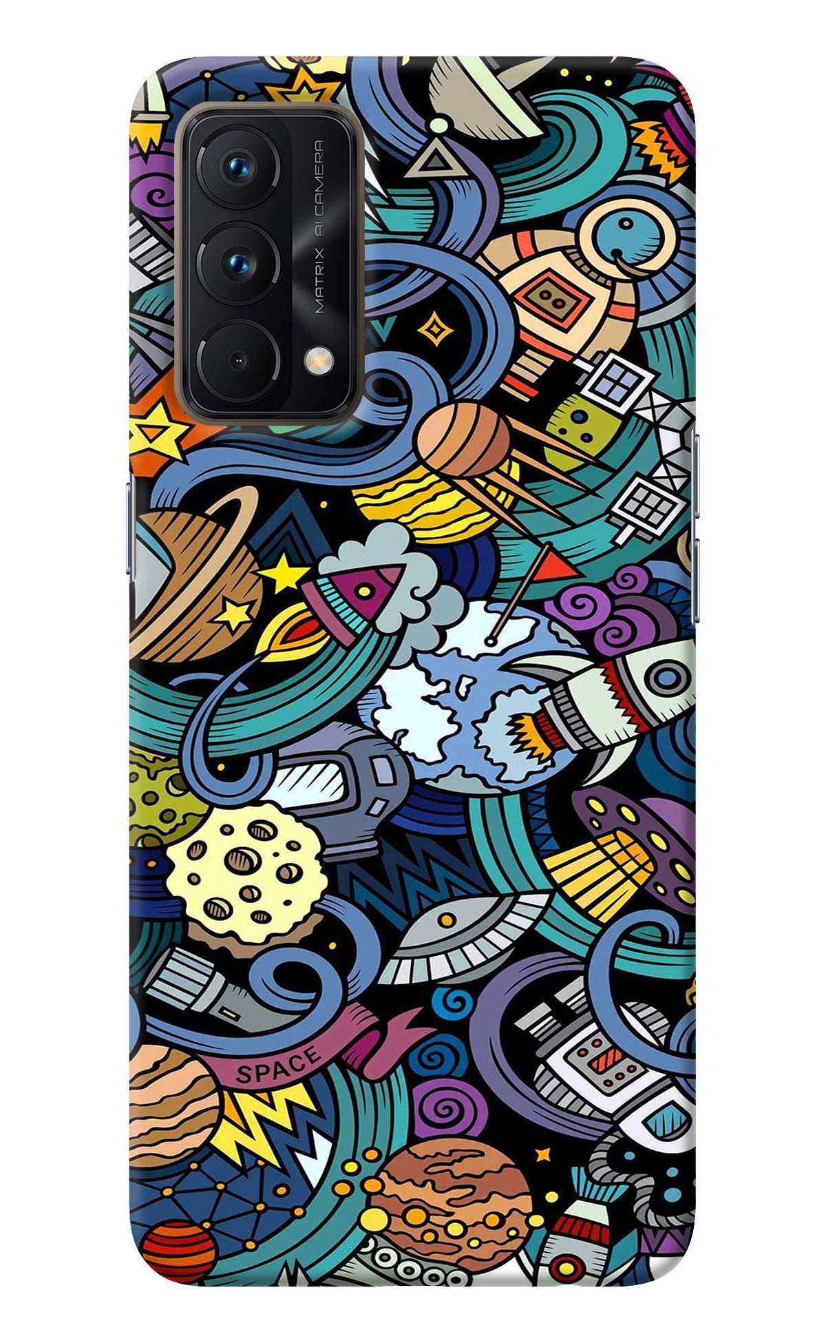 Space Abstract Realme GT Master Edition Back Cover