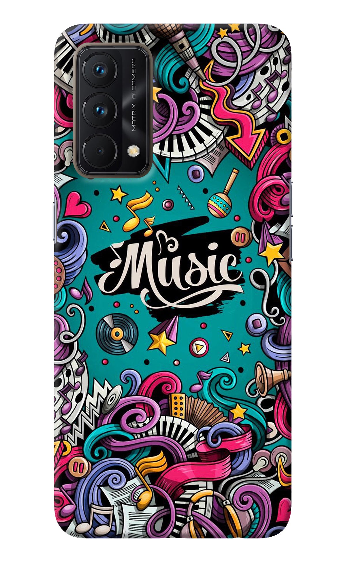 Music Graffiti Realme GT Master Edition Back Cover