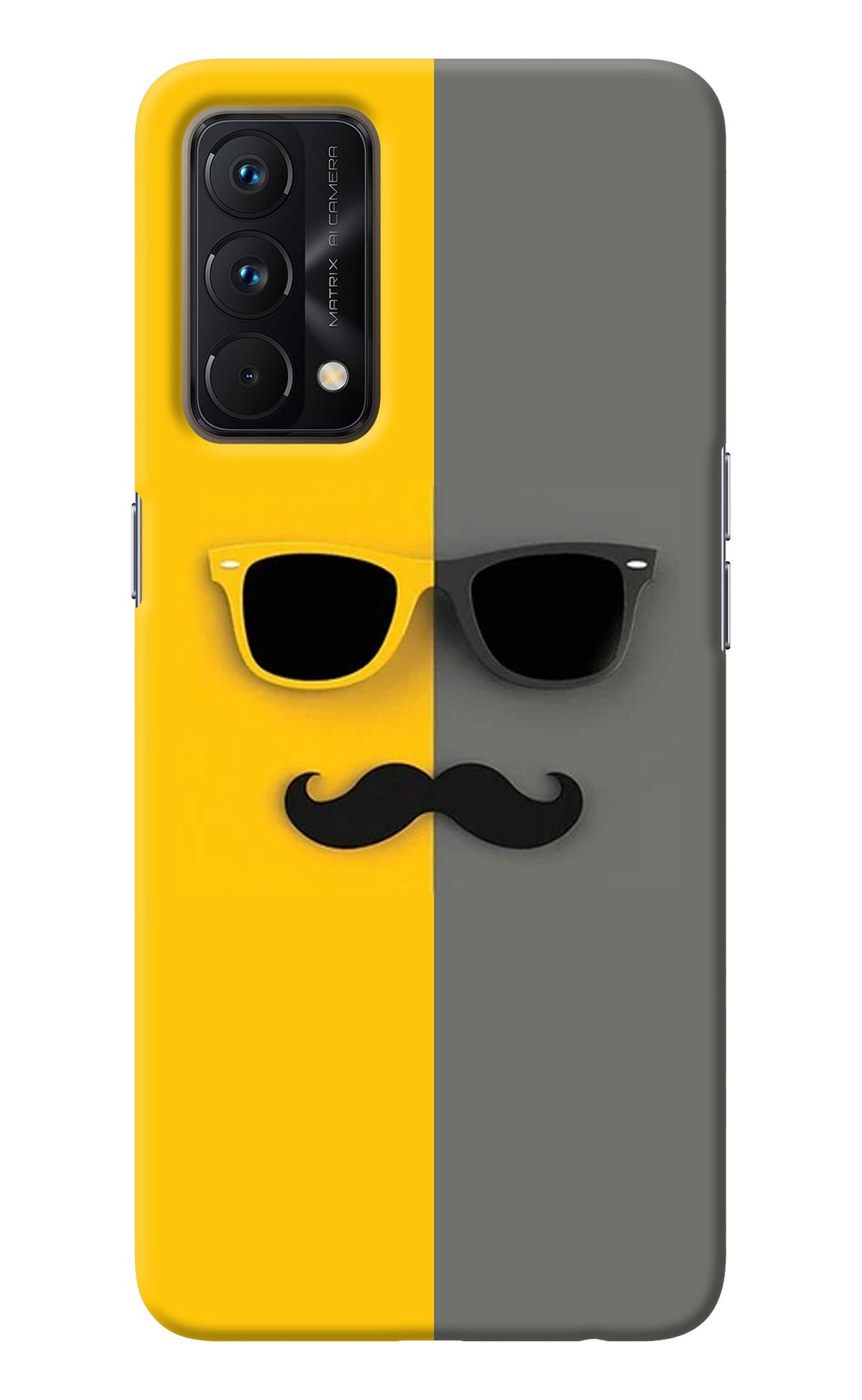 Sunglasses with Mustache Realme GT Master Edition Back Cover