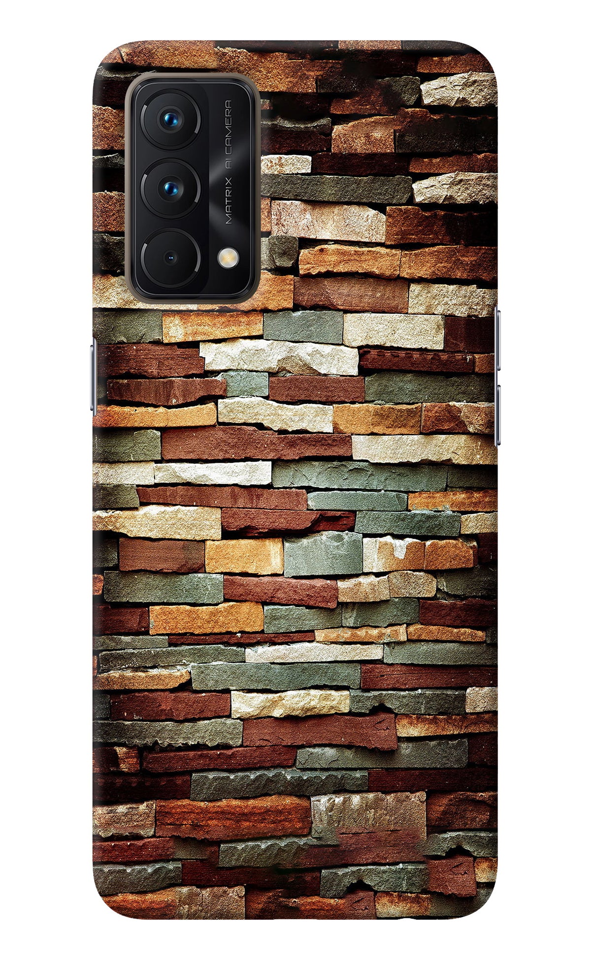 Bricks Pattern Realme GT Master Edition Back Cover