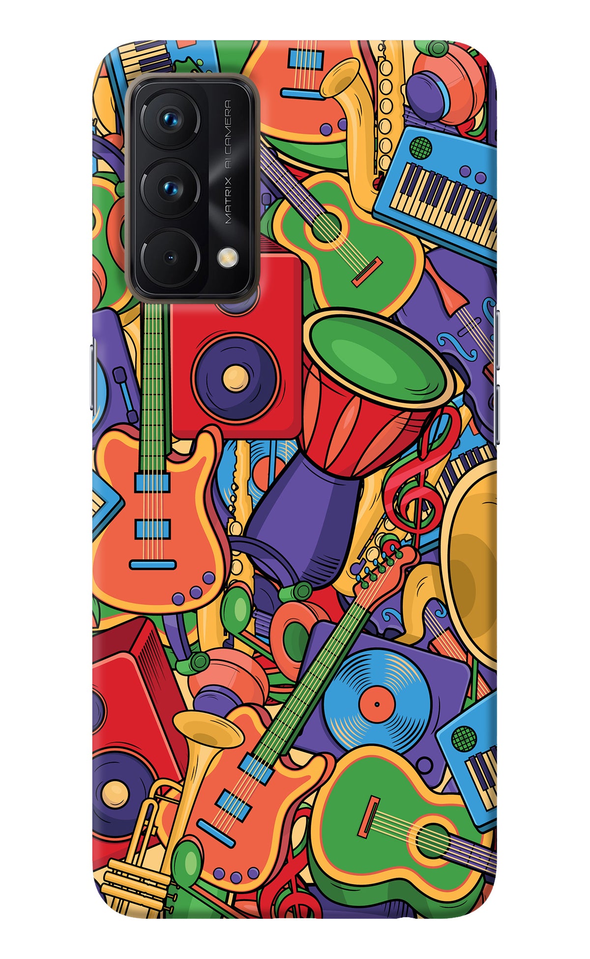 Music Instrument Doodle Realme GT Master Edition Back Cover