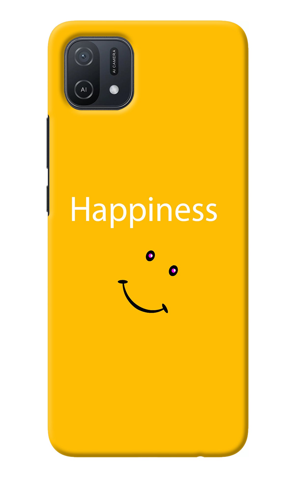 Happiness With Smiley Oppo A16k/A16e Back Cover