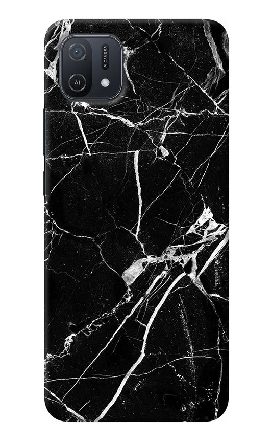 Black Marble Pattern Oppo A16k/A16e Back Cover