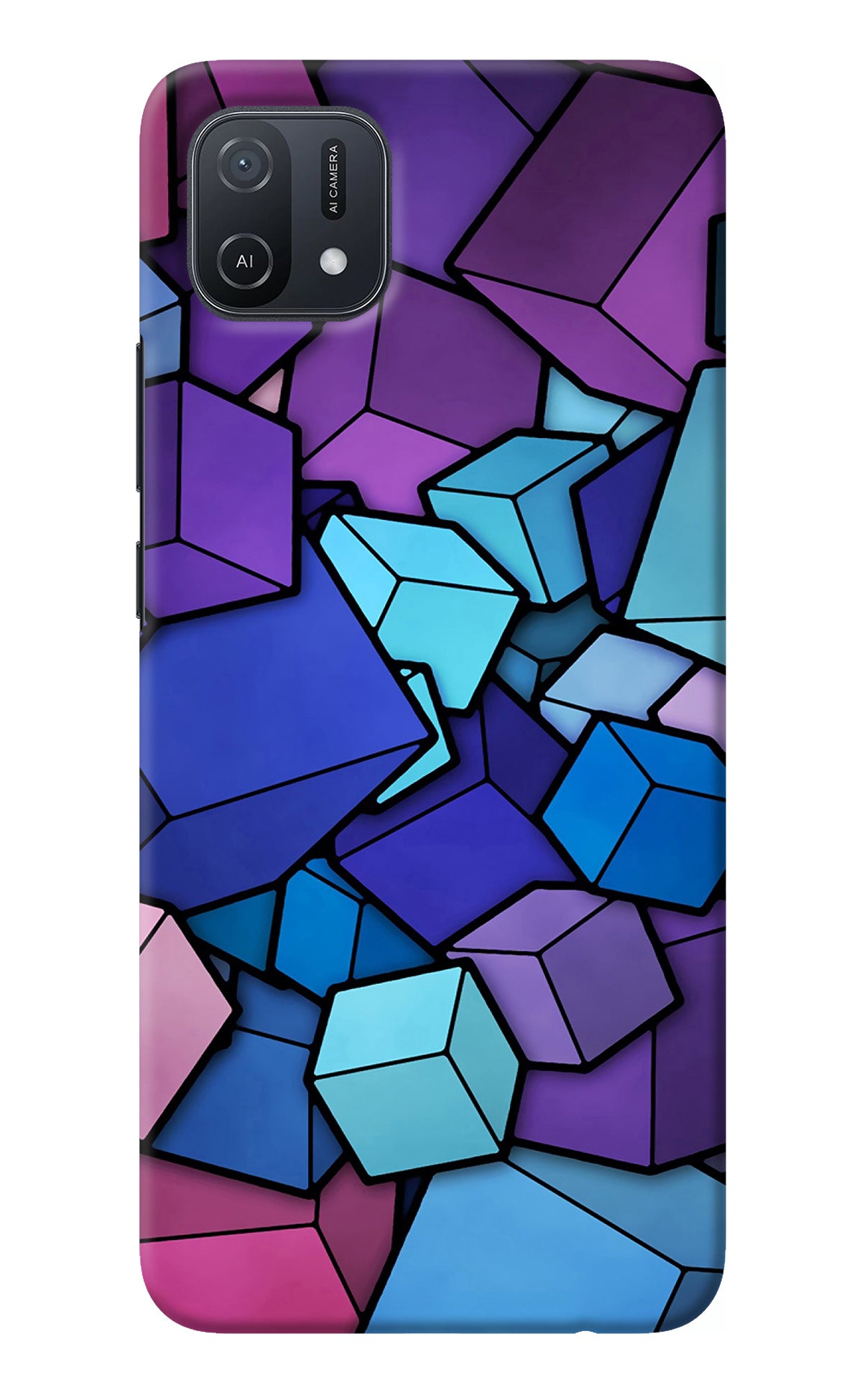 Cubic Abstract Oppo A16k/A16e Back Cover