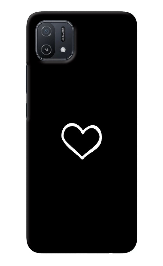 Heart Oppo A16k/A16e Back Cover