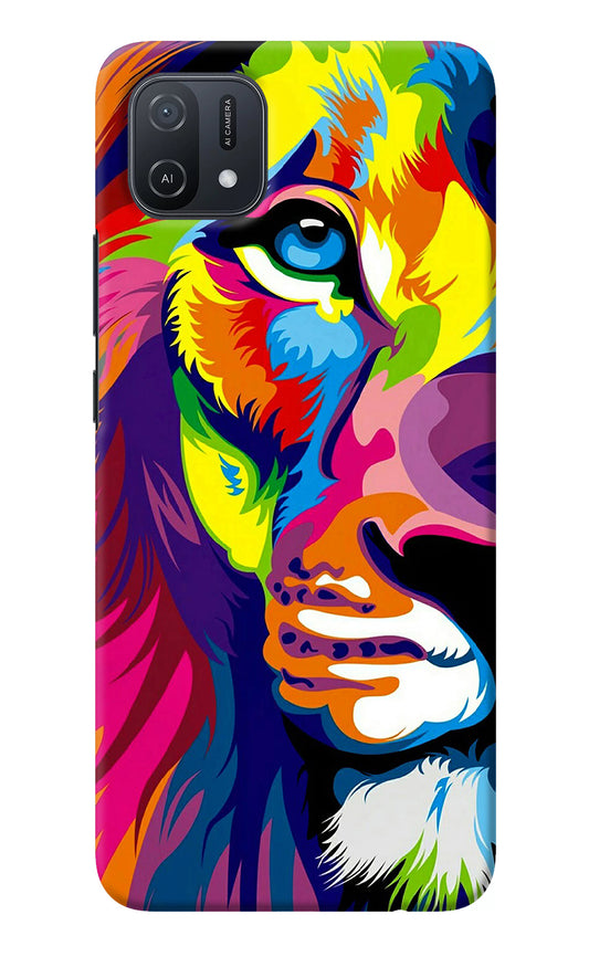 Lion Half Face Oppo A16k/A16e Back Cover