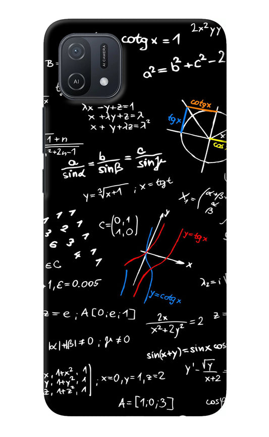 Mathematics Formula Oppo A16k/A16e Back Cover