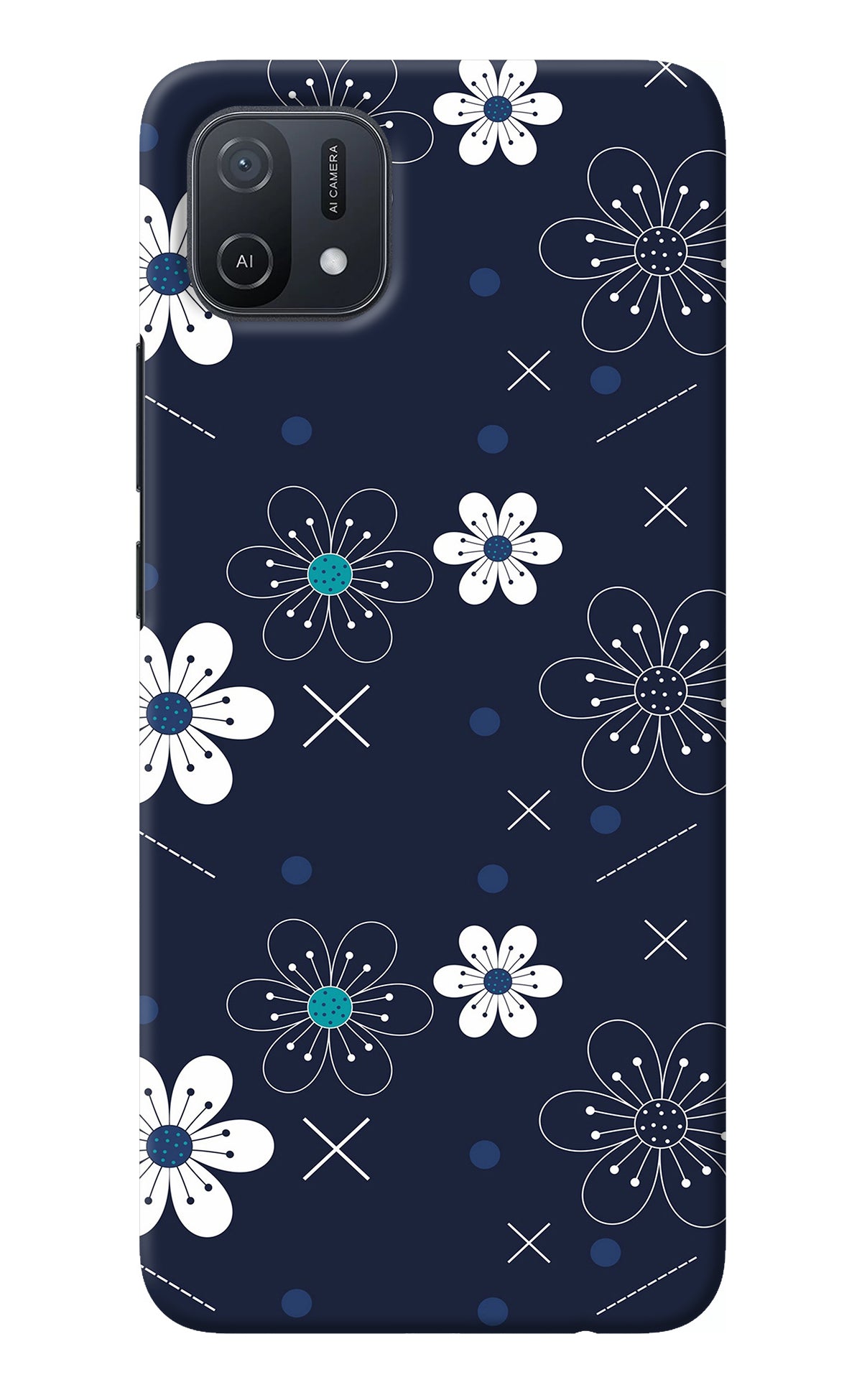 Flowers Oppo A16k/A16e Back Cover