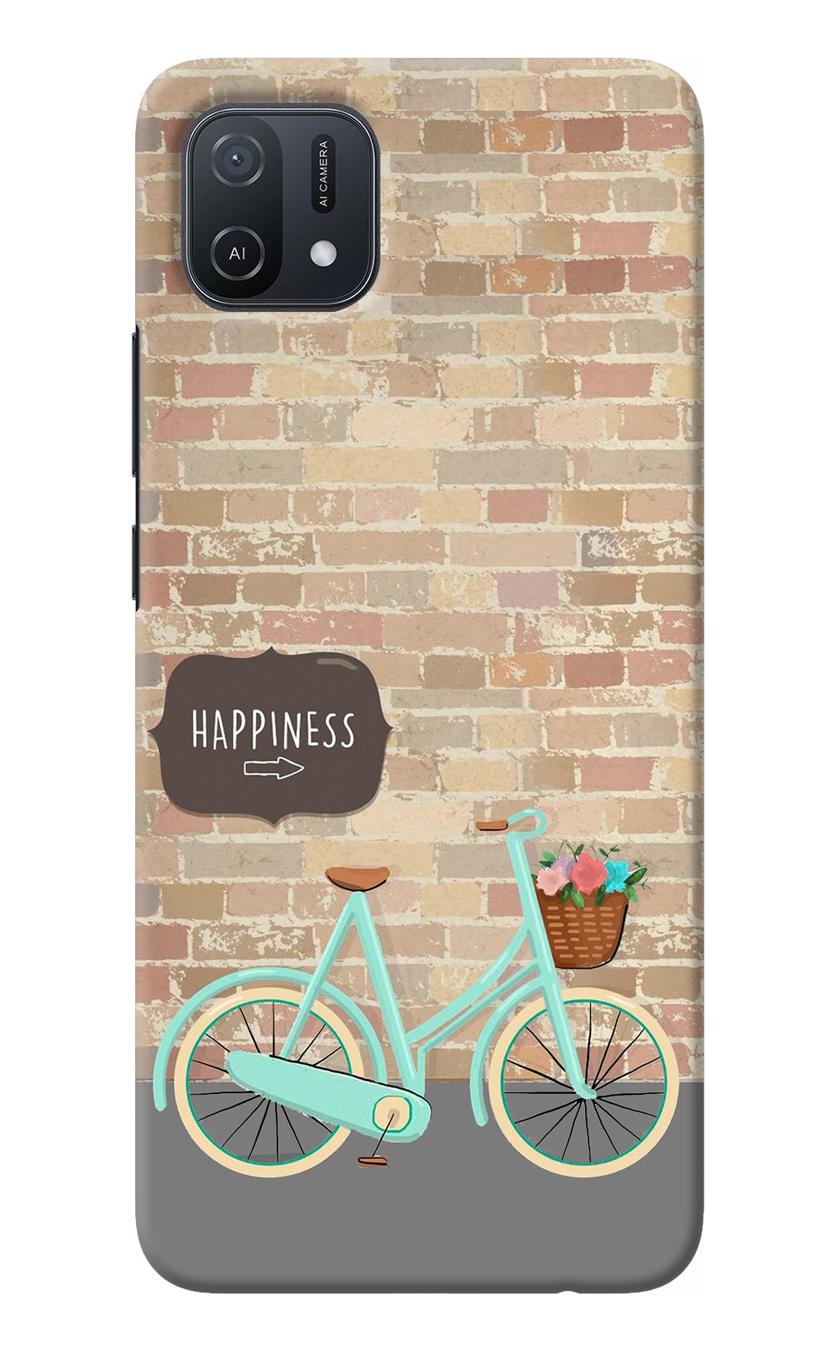 Happiness Artwork Oppo A16k/A16e Back Cover