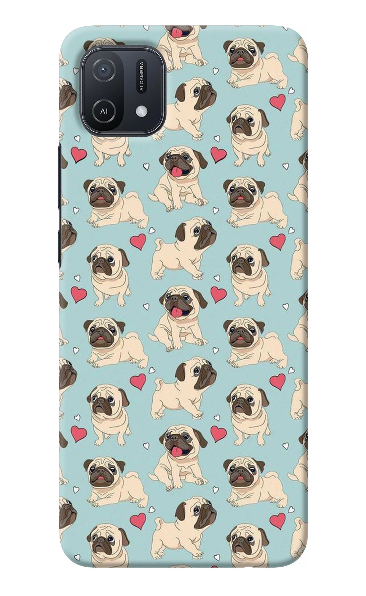 Pug Dog Oppo A16k/A16e Back Cover