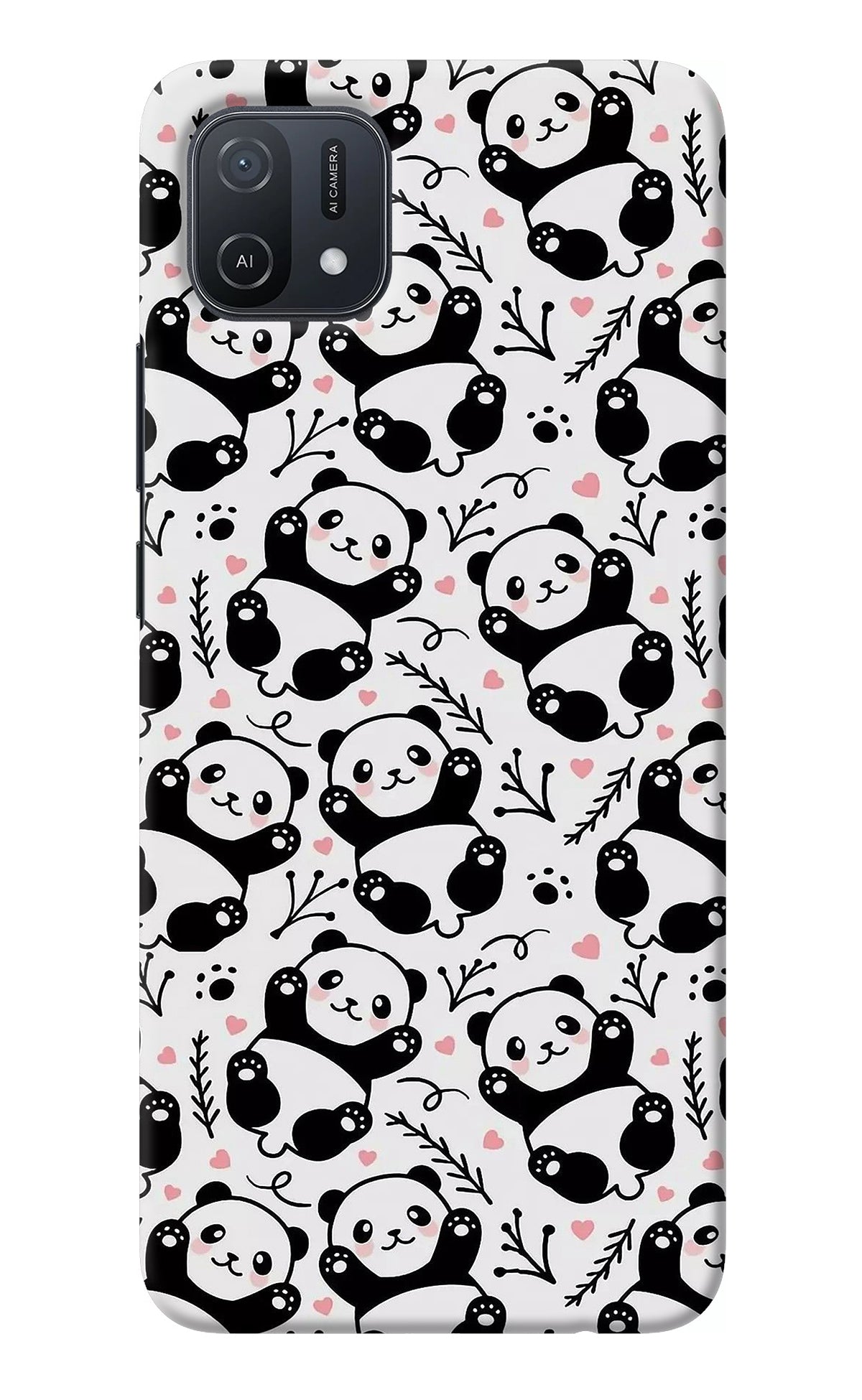 Cute Panda Oppo A16k/A16e Back Cover