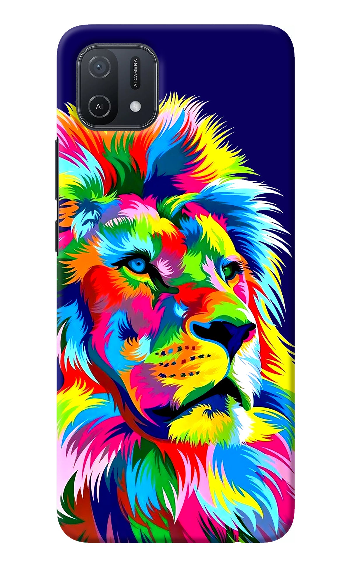 Vector Art Lion Oppo A16k/A16e Back Cover