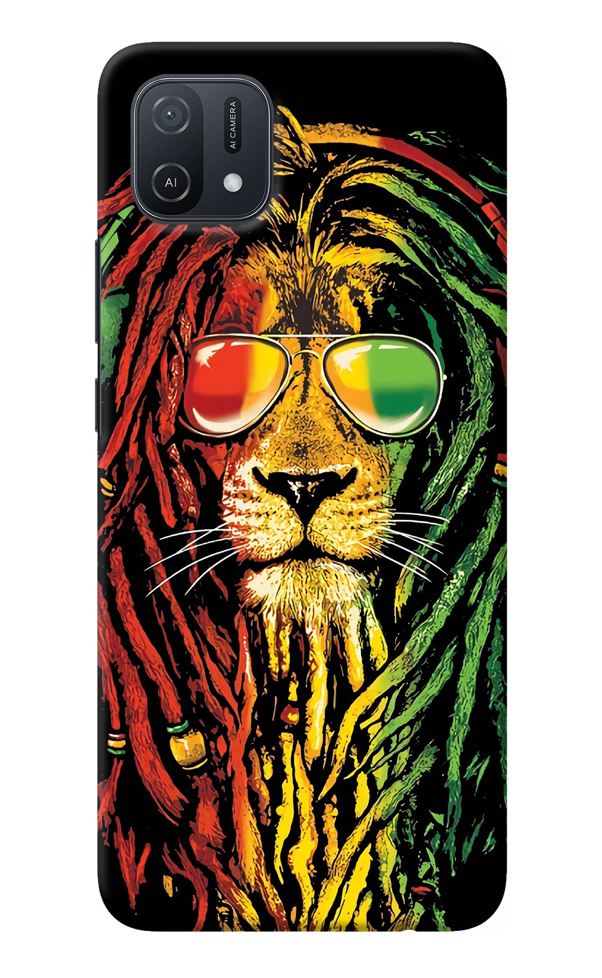 Rasta Lion Oppo A16k/A16e Back Cover