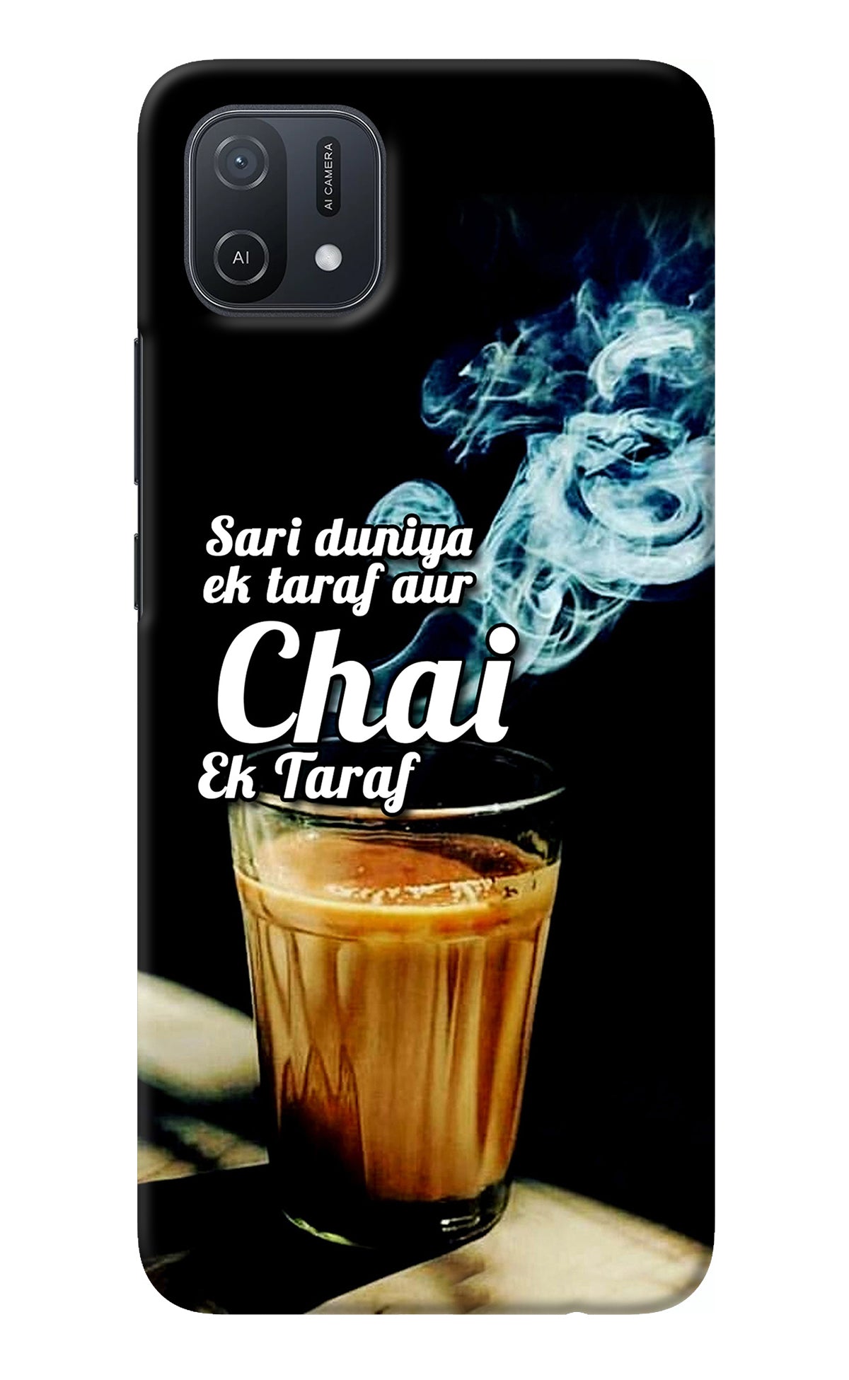 Chai Ek Taraf Quote Oppo A16k/A16e Back Cover