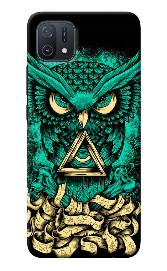 Green Owl Oppo A16k/A16e Back Cover