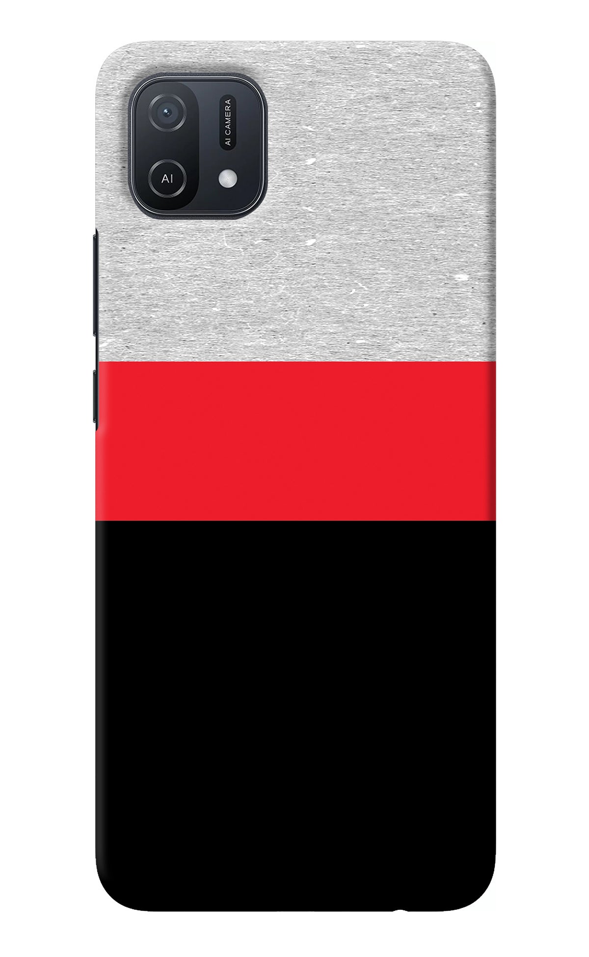 Tri Color Pattern Oppo A16k/A16e Back Cover