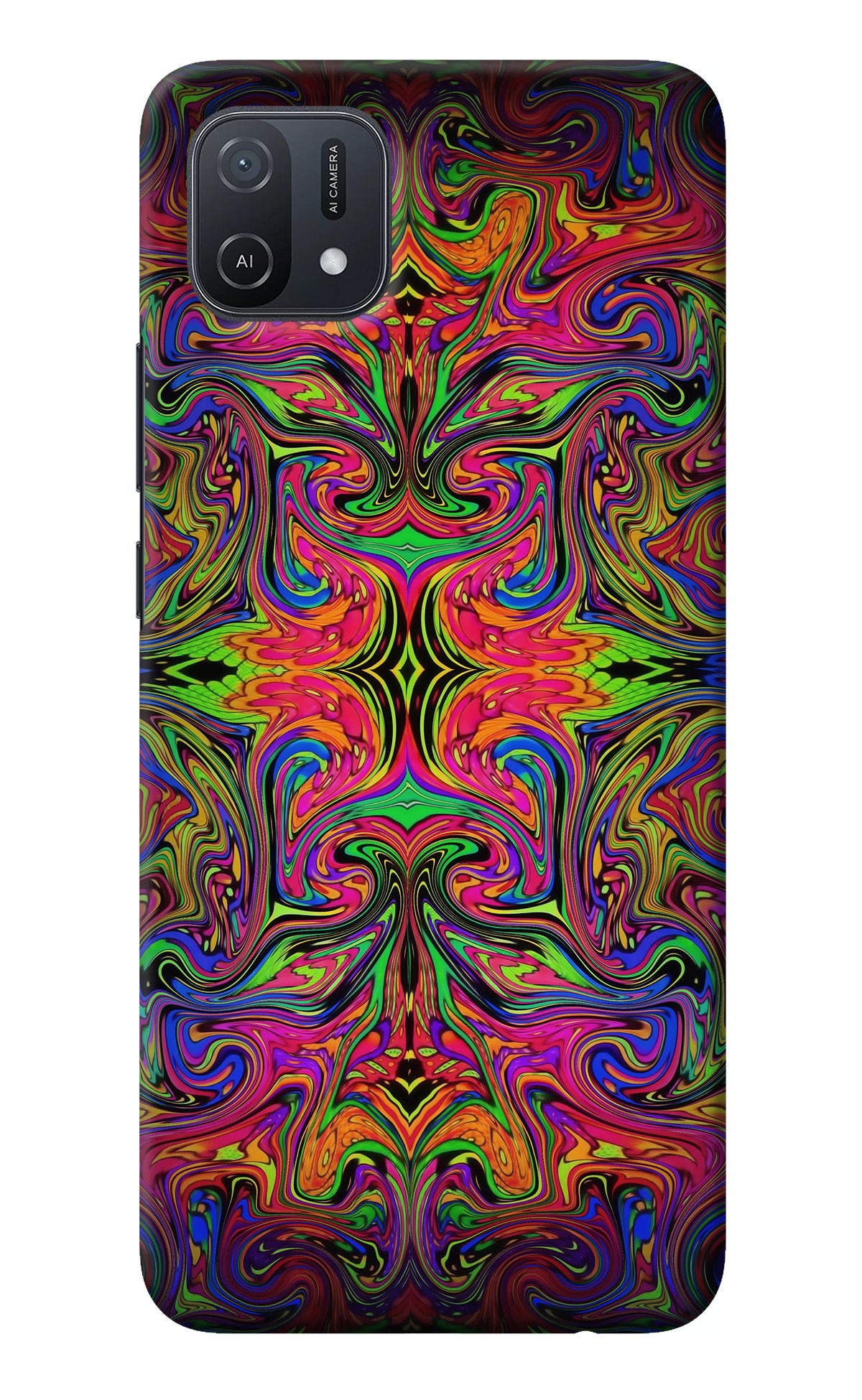 Psychedelic Art Oppo A16k/A16e Back Cover