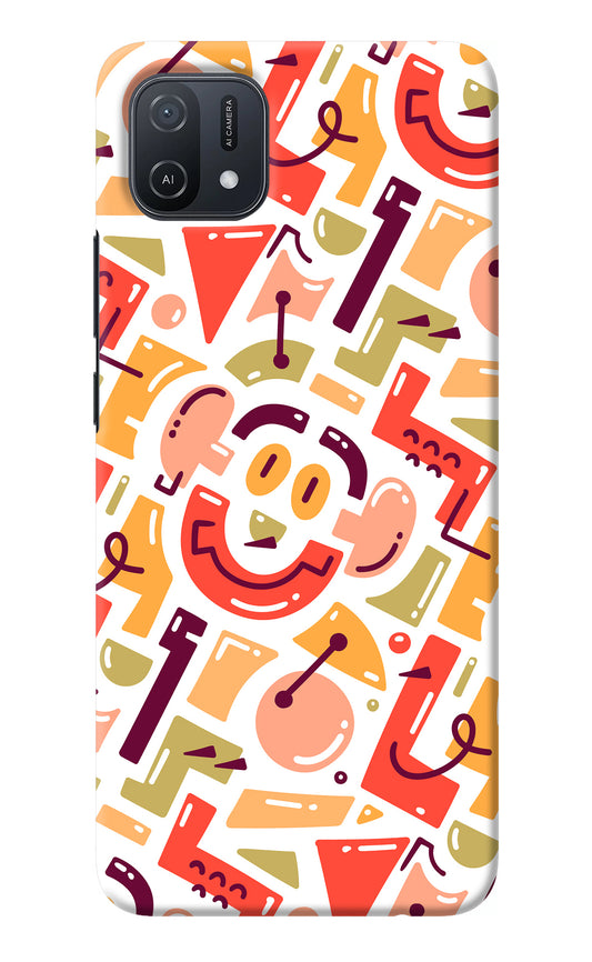 Doodle Pattern Oppo A16k/A16e Back Cover