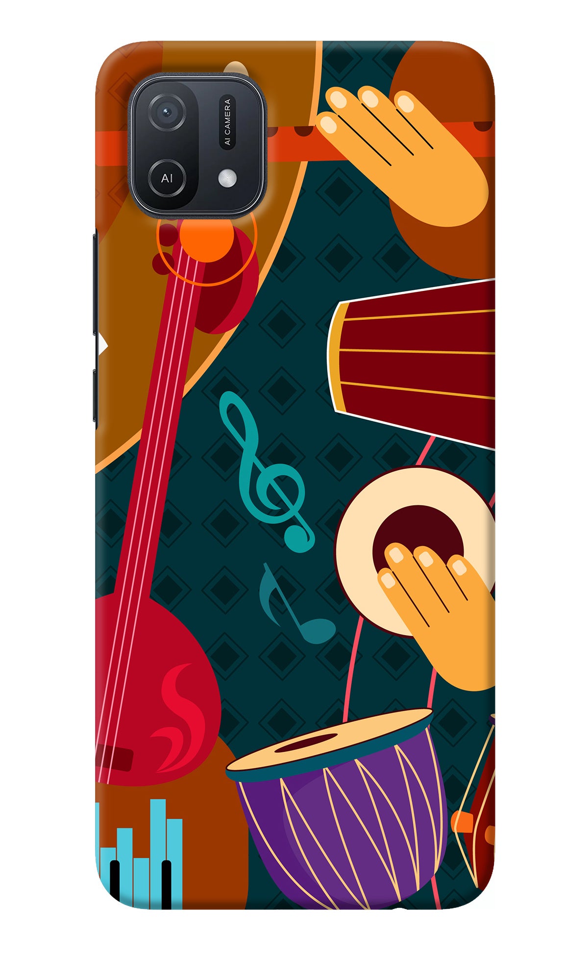 Music Instrument Oppo A16k/A16e Back Cover