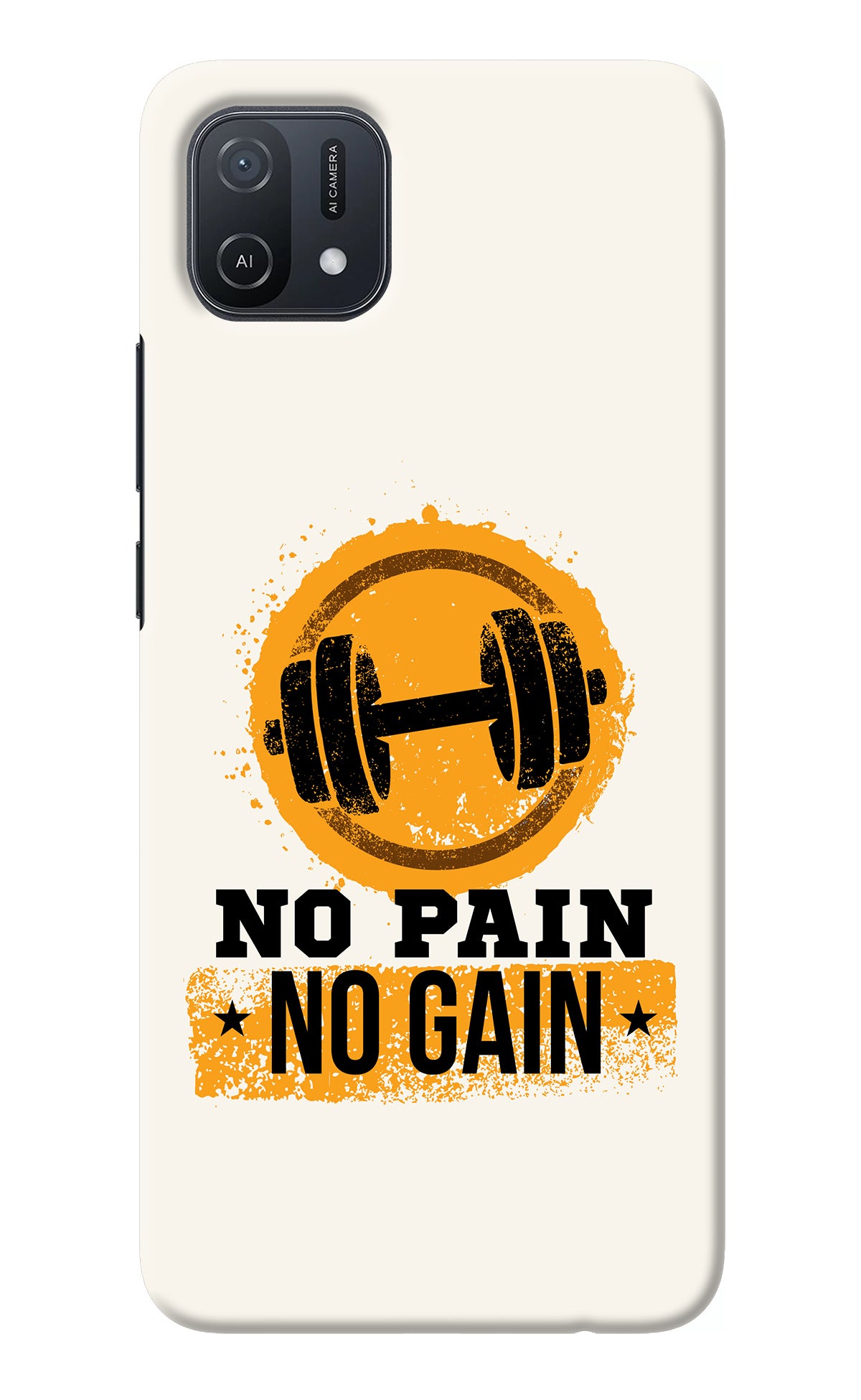 No Pain No Gain Oppo A16k/A16e Back Cover