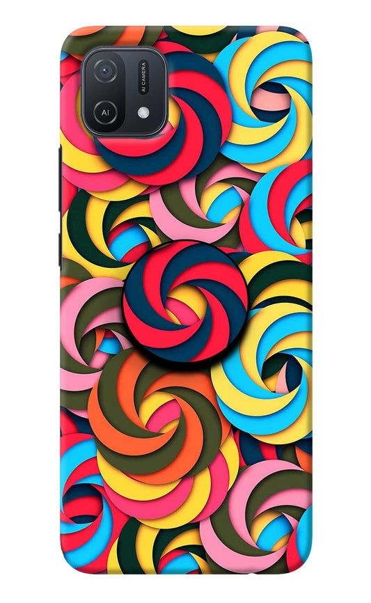 Spiral Pattern Oppo A16k/A16e Pop Case