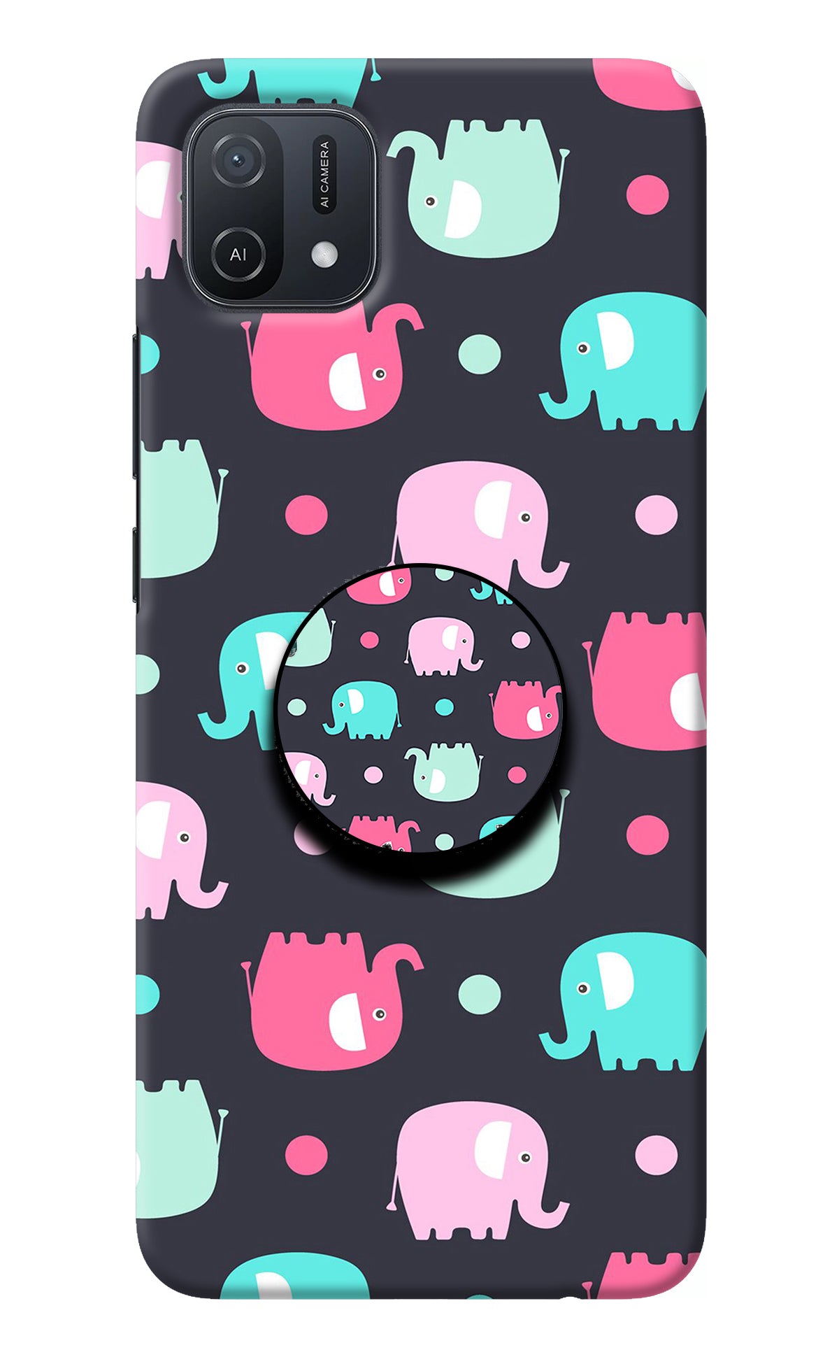 Baby Elephants Oppo A16k/A16e Pop Case