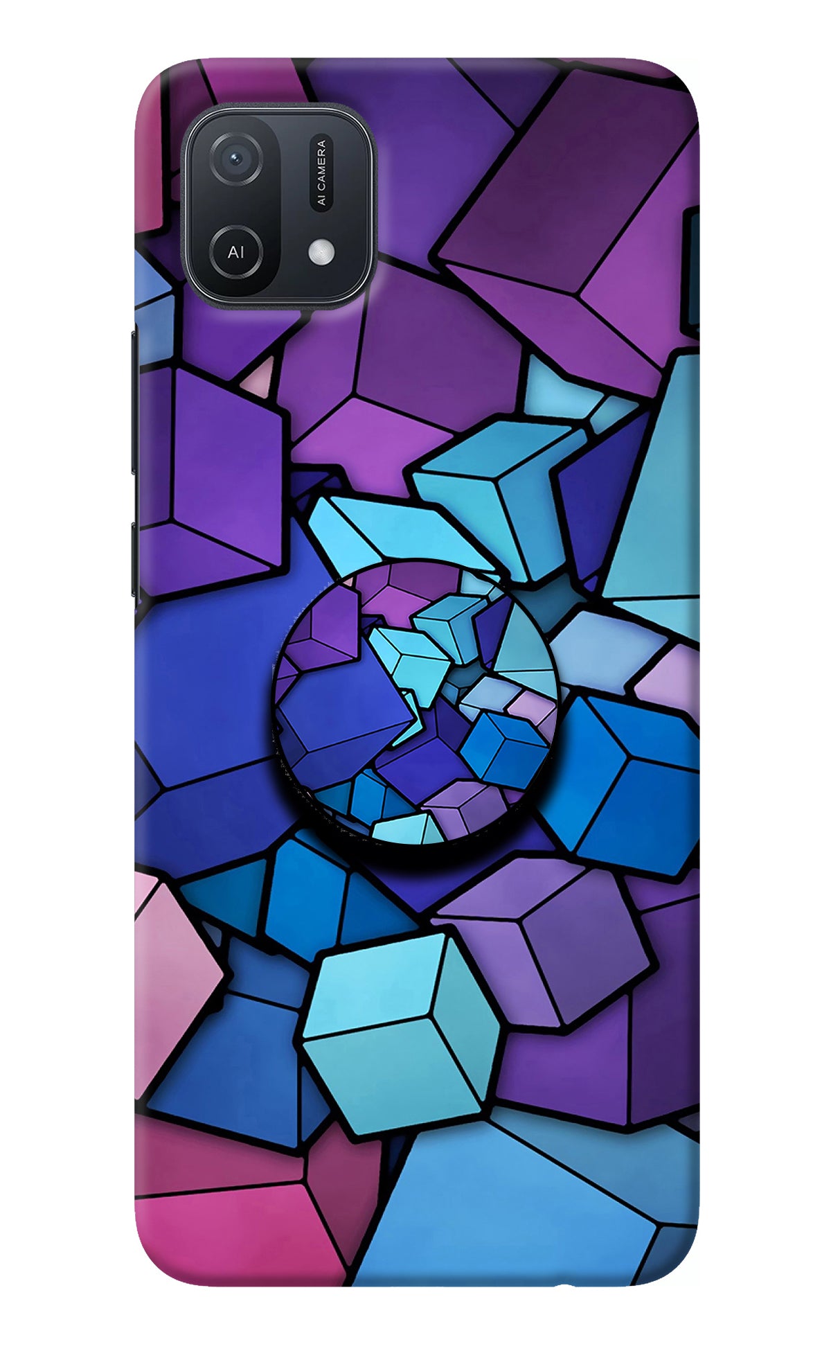 Cubic Abstract Oppo A16k/A16e Pop Case