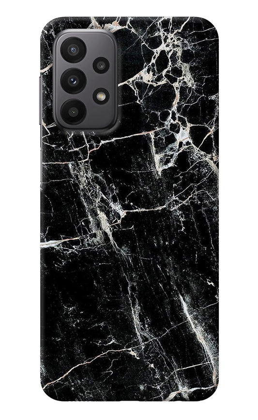 Black Marble Texture Samsung A23 Back Cover