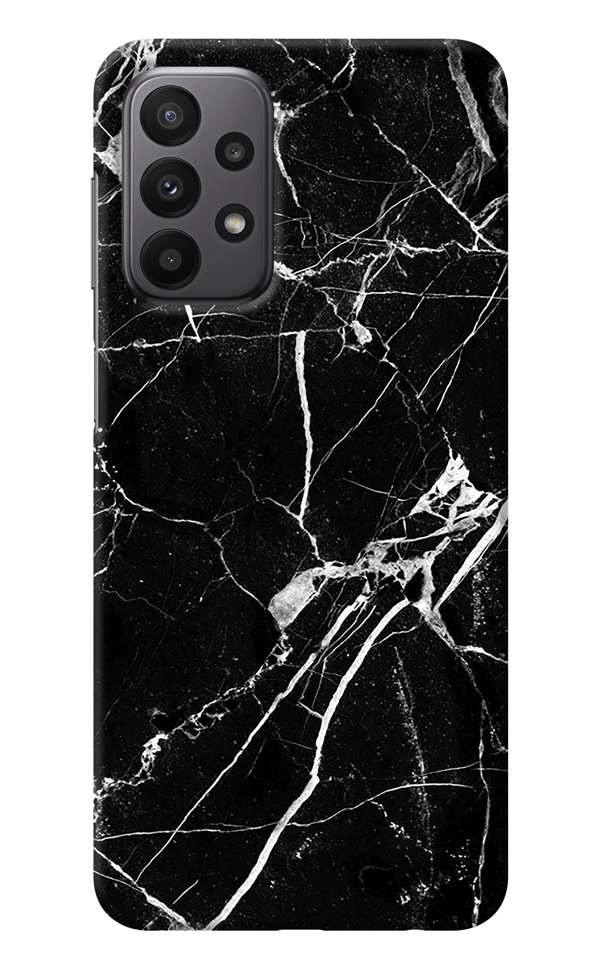 Black Marble Pattern Samsung A23 Back Cover