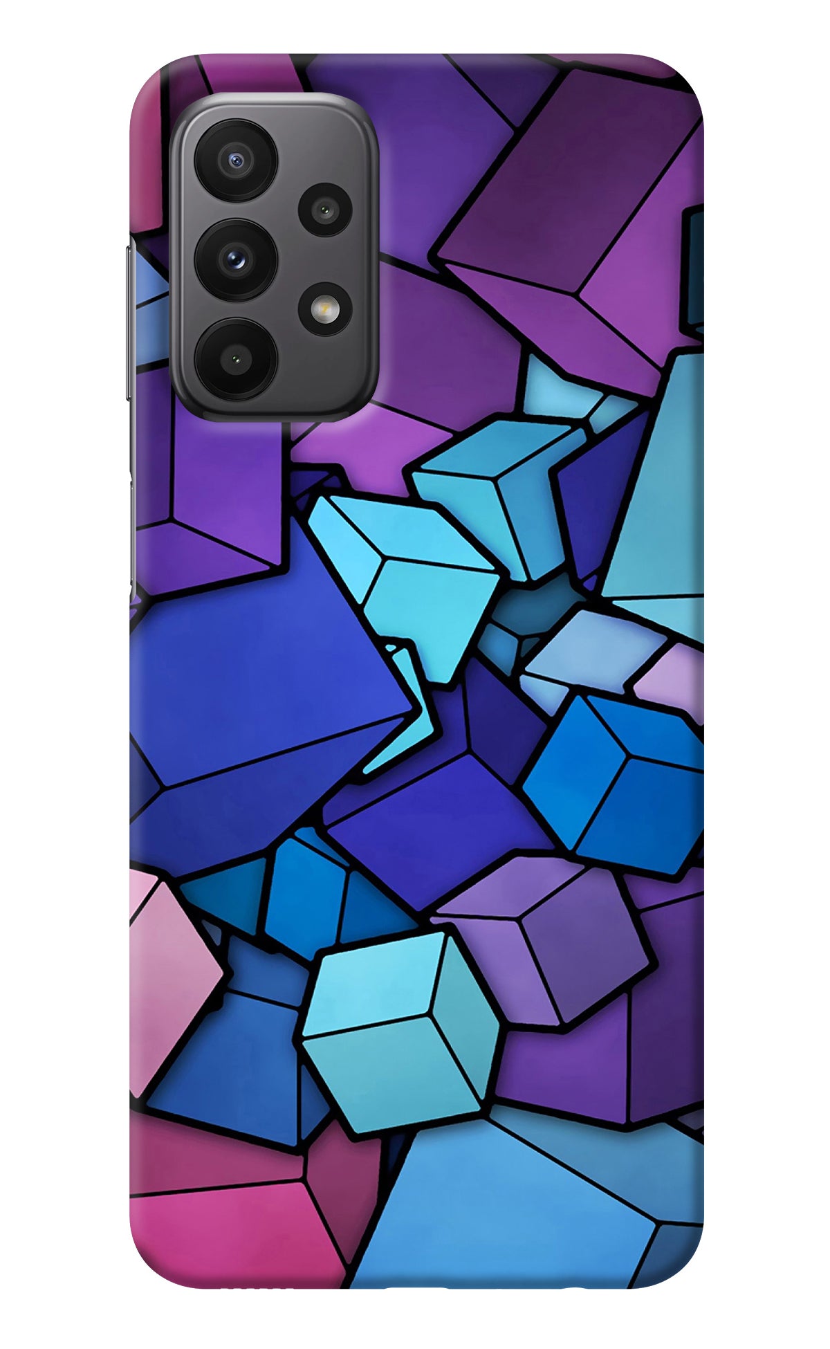 Cubic Abstract Samsung A23 Back Cover