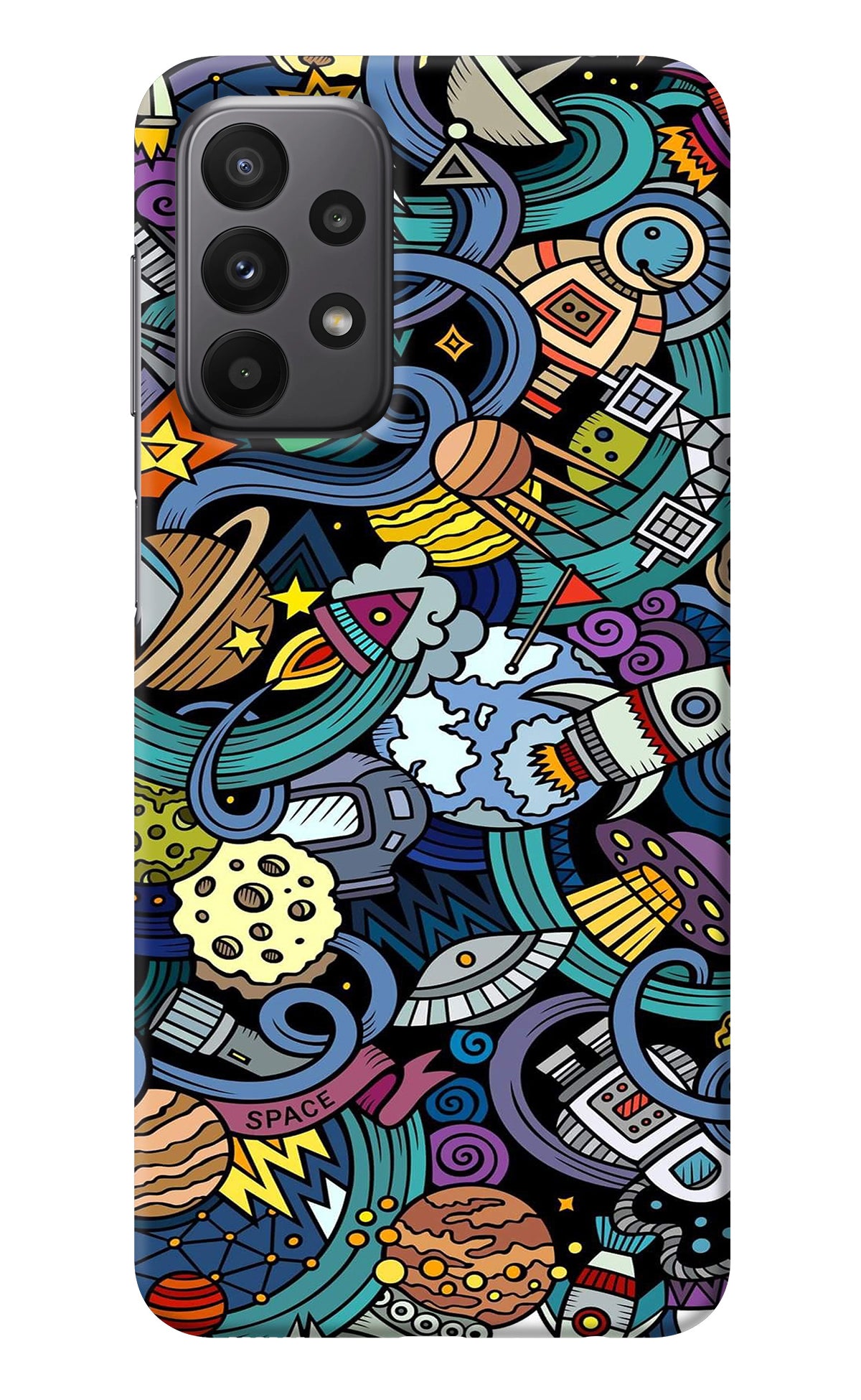 Space Abstract Samsung A23 Back Cover