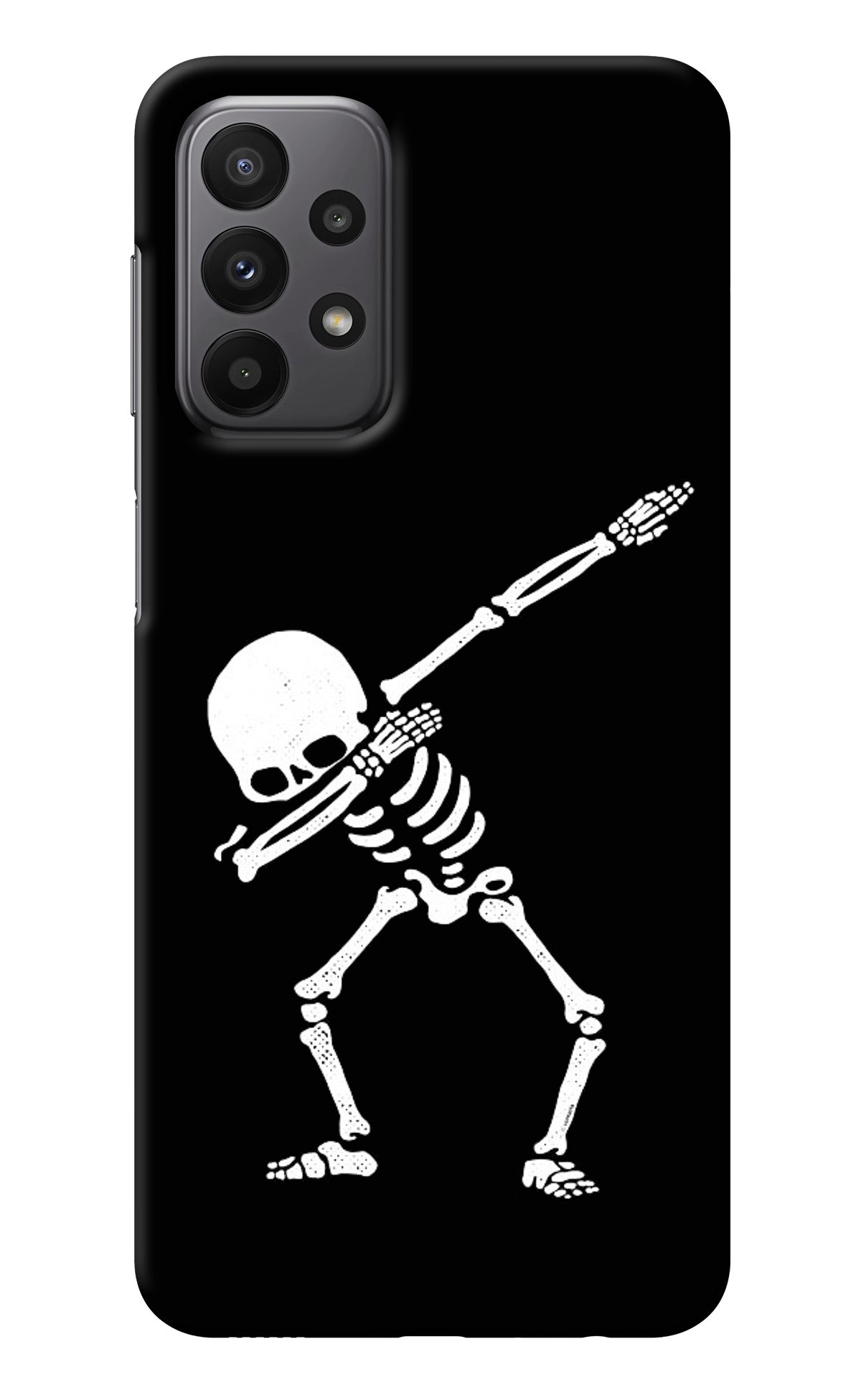 Dabbing Skeleton Art Samsung A23 Back Cover