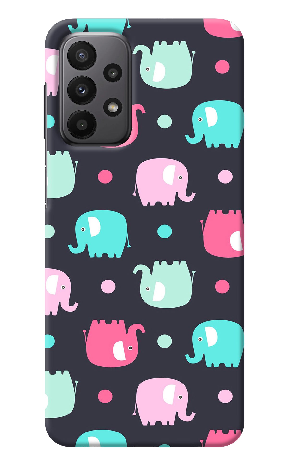 Elephants Samsung A23 Back Cover