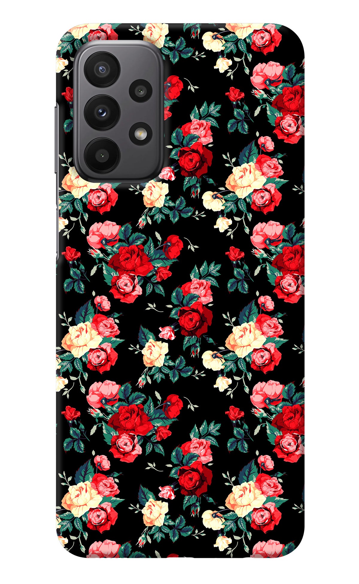 Rose Pattern Samsung A23 Back Cover