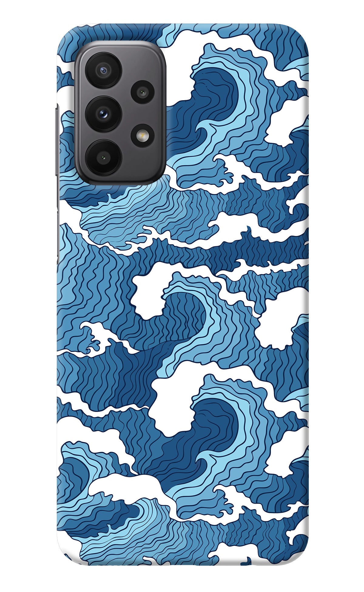 Blue Waves Samsung A23 Back Cover