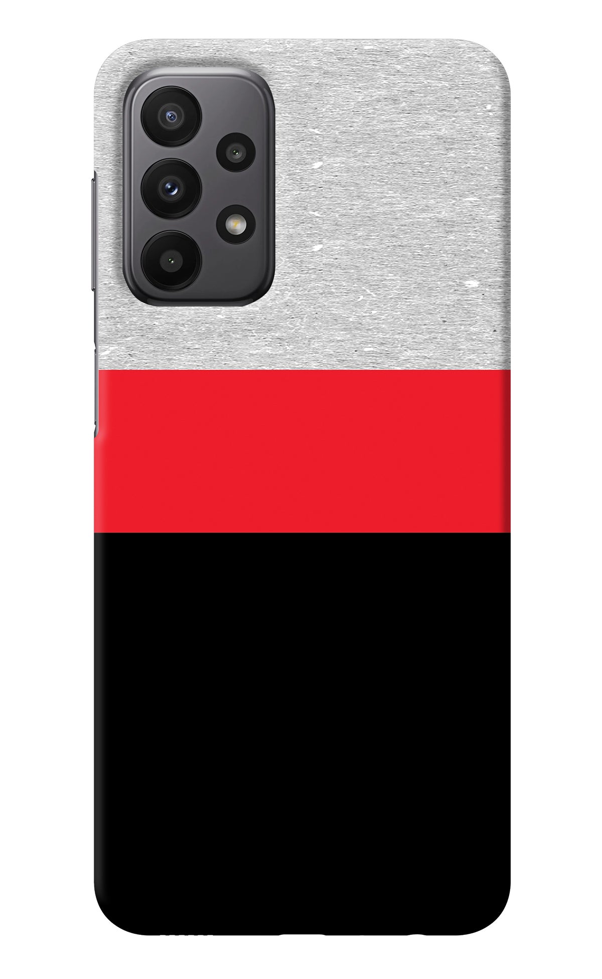 Tri Color Pattern Samsung A23 Back Cover
