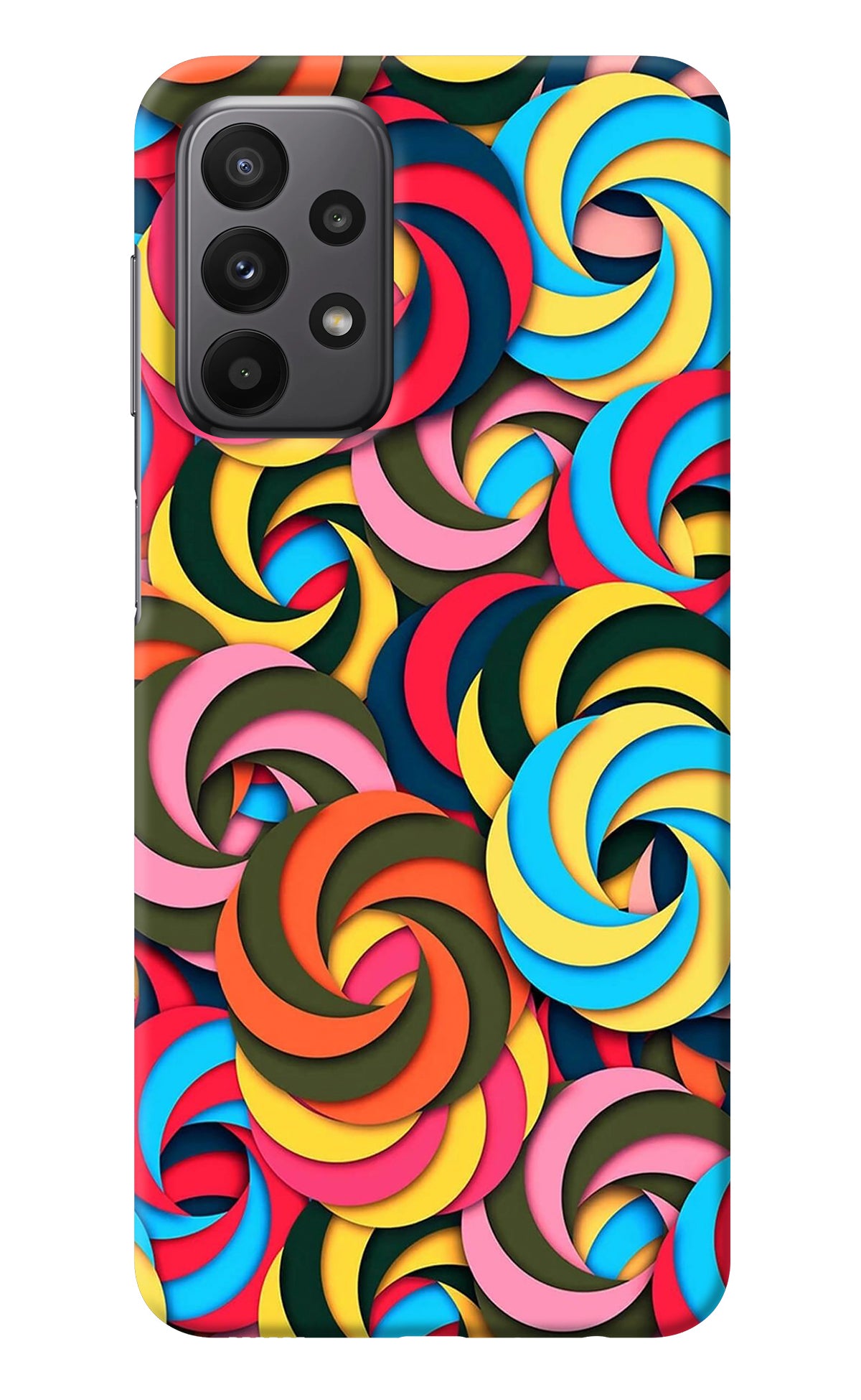 Spiral Pattern Samsung A23 Back Cover