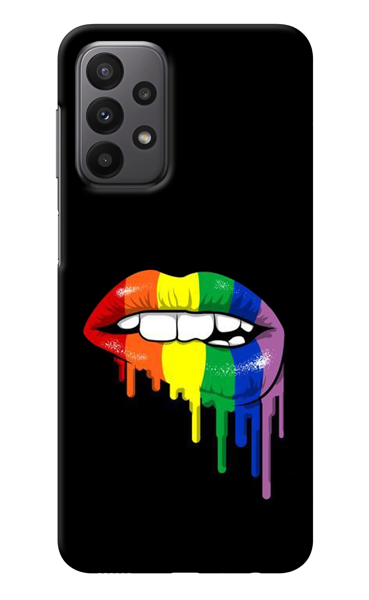 Lips Biting Samsung A23 Back Cover