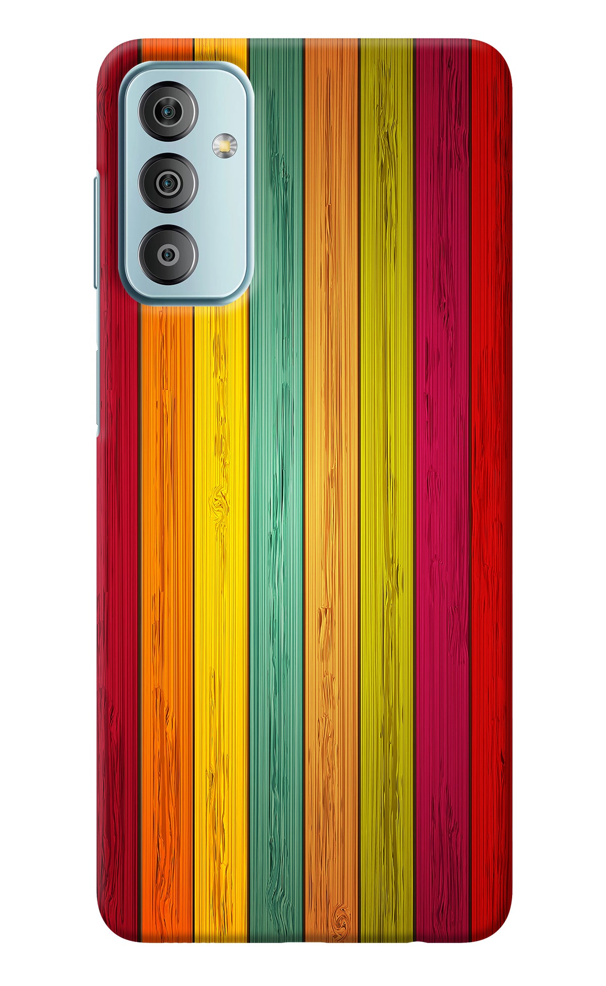 Multicolor Wooden Samsung F23 5G Back Cover